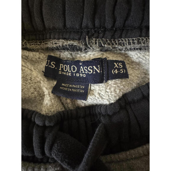 Champion Boys Hoodie Camo Gray & U.S. Polo Assn. Blue Tee w/ Gray Joggers XS 4-5 - Picture 6 of 9